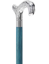Derby Premium Chrome Brass Cane: Stained Custom Color Shaft Bird Walking Canes - Tophatter Daily Deals