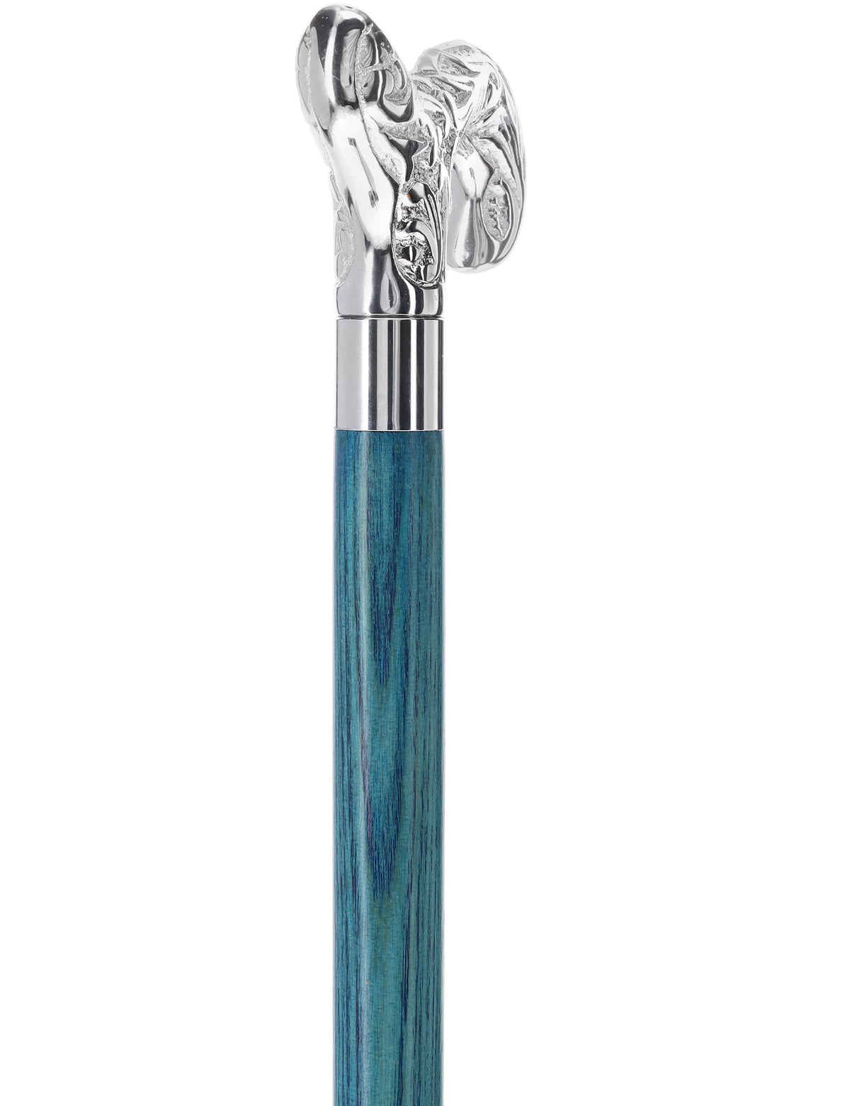 Derby Premium Chrome Brass Cane: Stained Custom Color Shaft Bird Walking Canes - Tophatter Daily Deals