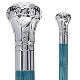 Knob Premium Chrome Brass Cane: Stained Custom Color Shaft Plated Handle Walking Canes - Tophatter Daily Deals