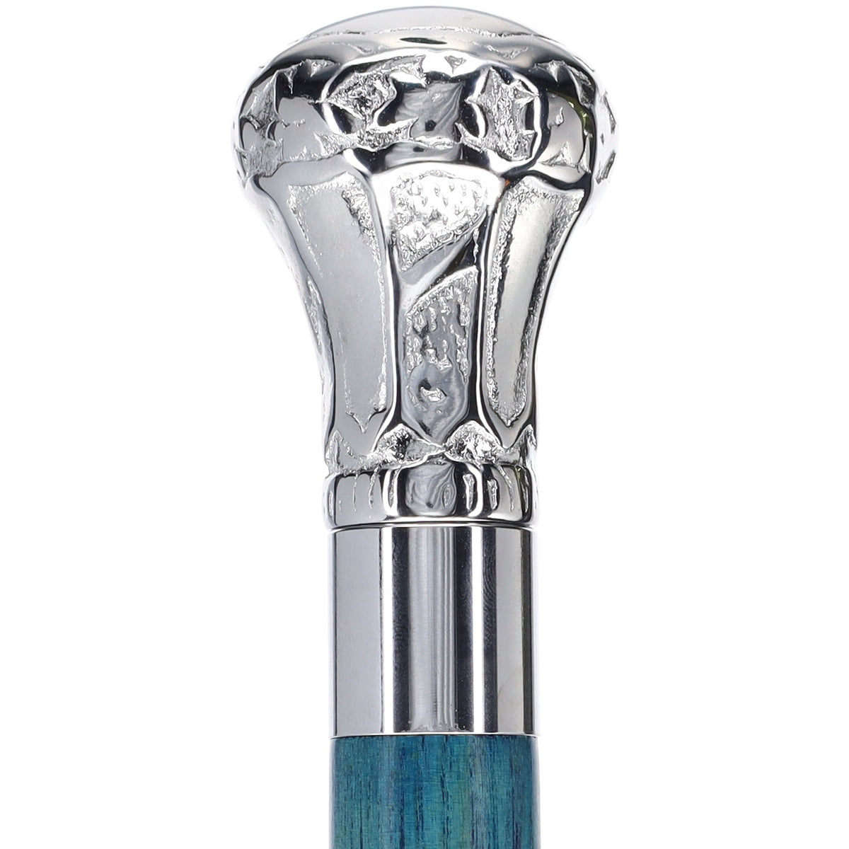 Knob Premium Chrome Brass Cane: Stained Custom Color Shaft Plated Handle Walking Canes - Tophatter Daily Deals