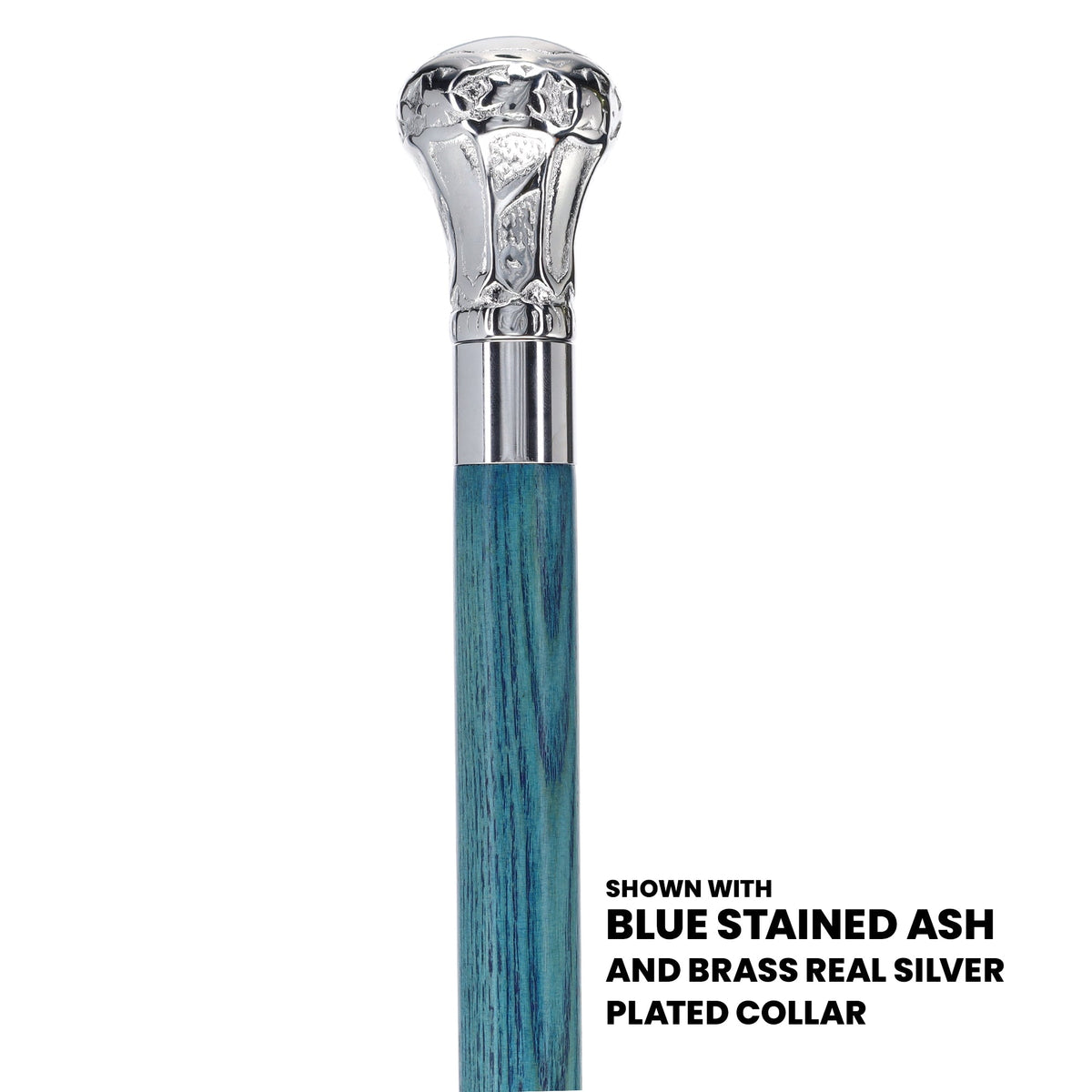 Knob Premium Chrome Brass Cane: Stained Custom Color Shaft Plated Handle Walking Canes - Tophatter Daily Deals