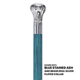 Knob Premium Chrome Brass Cane: Stained Custom Color Shaft Plated Handle Walking Canes - Tophatter Daily Deals