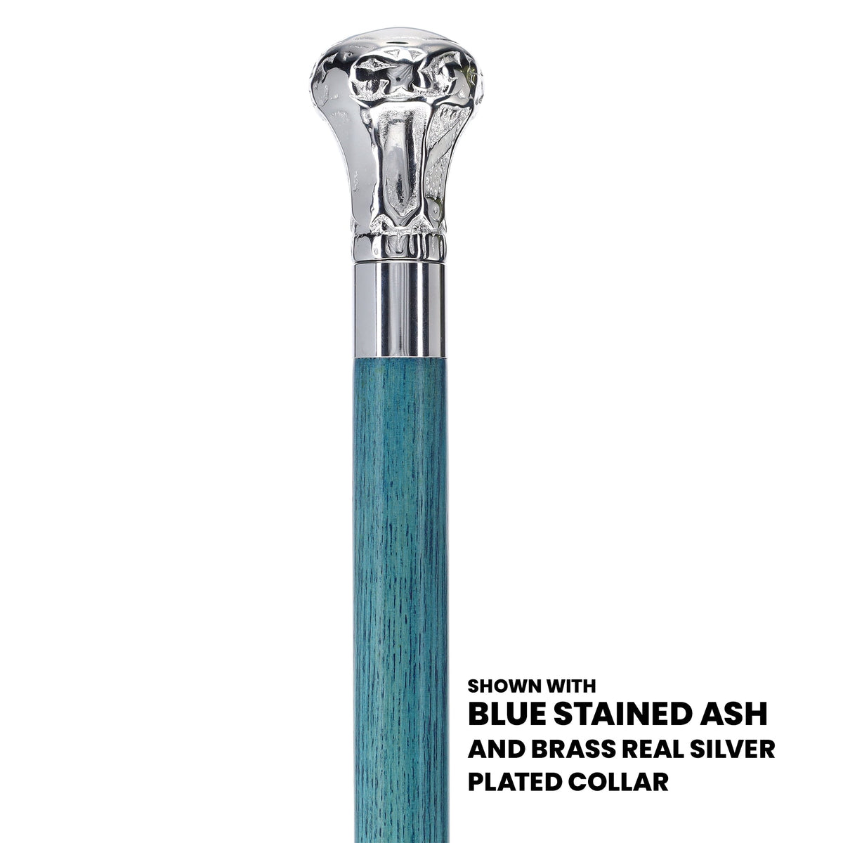 Knob Premium Chrome Brass Cane: Stained Custom Color Shaft Plated Handle Walking Canes - Tophatter Daily Deals