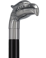 Eagle Premium Chrome Brass Handle Cane: Custom Shaft & Collar Bird Walking Canes - Tophatter Daily Deals