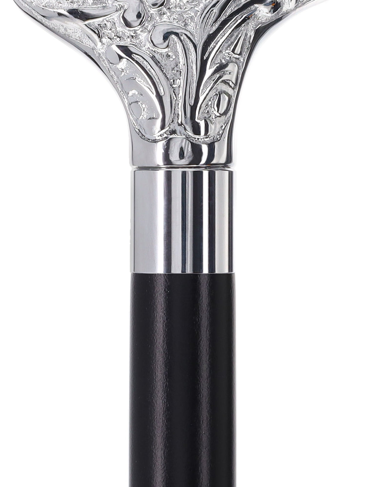 Derby Premium Chrome Brass Cane - Custom Shaft & Collar Plated Handle Walking Canes - Tophatter Daily Deals