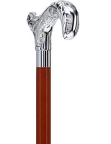 Derby Premium Chrome Brass Cane - Custom Shaft & Collar Plated Handle Walking Canes - Tophatter Daily Deals
