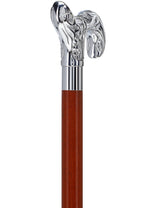 Derby Premium Chrome Brass Cane - Custom Shaft & Collar Plated Handle Walking Canes - Tophatter Daily Deals
