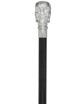 Skull Premium Chrome Brass Cane: Laser-Etched Custom Shaft Skull Walking Canes Dragon Walking Canes - Tophatter Daily Deals