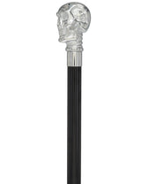 Skull Premium Chrome Brass Cane: Laser-Etched Custom Shaft Skull Walking Canes Dragon Walking Canes - Tophatter Daily Deals