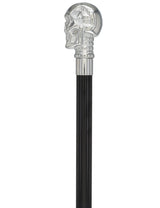 Skull Premium Chrome Brass Cane: Laser-Etched Custom Shaft Skull Walking Canes Dragon Walking Canes - Tophatter Daily Deals