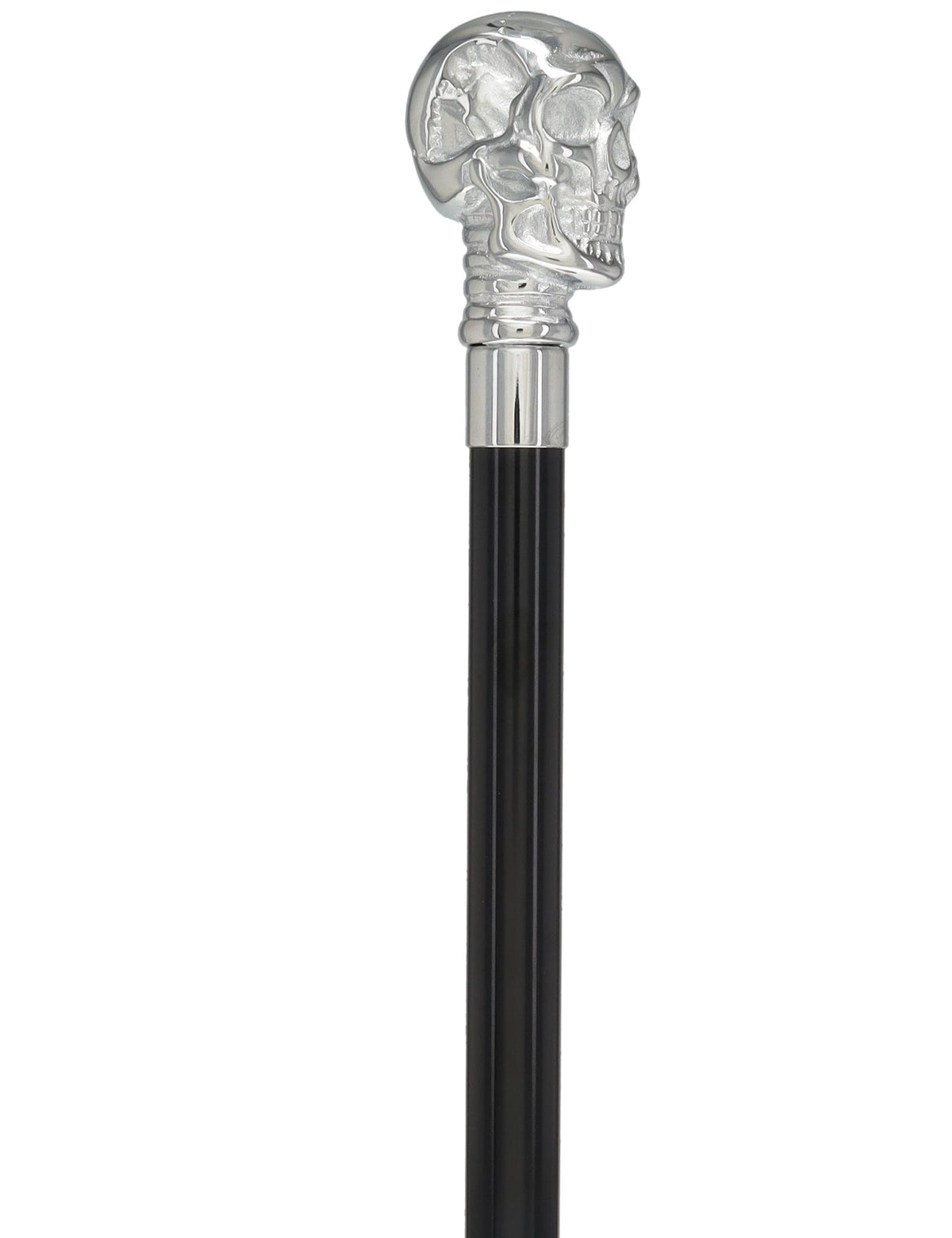 Skull Premium Chrome Brass Cane: Laser-Etched Custom Shaft Skull Walking Canes Dragon Walking Canes - Tophatter Daily Deals