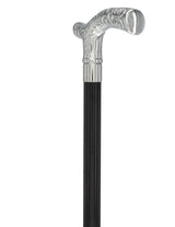 Fritz Premium Chrome Brass Cane: Laser-Etched Custom Shaft Plated Handle Walking Canes - Tophatter Daily Deals