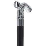Premium Chrome Brass Flask Cane: Fritz & Wood Shaft Hidden Flask Flask Canes - Tophatter Daily Deals
