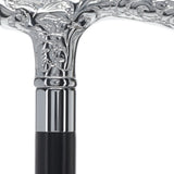 Premium Chrome Brass Flask Cane: Fritz & Wood Shaft Hidden Flask Flask Canes - Tophatter Daily Deals