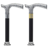 Premium Chrome Brass Flask Cane: Fritz & Wood Shaft Hidden Flask Flask Canes - Tophatter Daily Deals