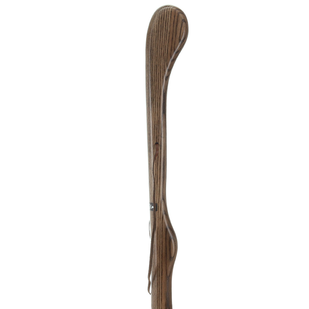 Black Ash Riverbend Hiking Staff: Durable & Natural Design Natural Wood Hiking Staffs - Tophatter Daily Deals