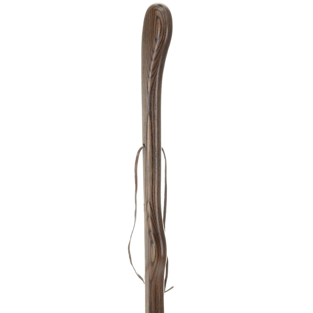 Black Ash Riverbend Hiking Staff: Durable & Natural Design Natural Wood Hiking Staffs - Tophatter Daily Deals