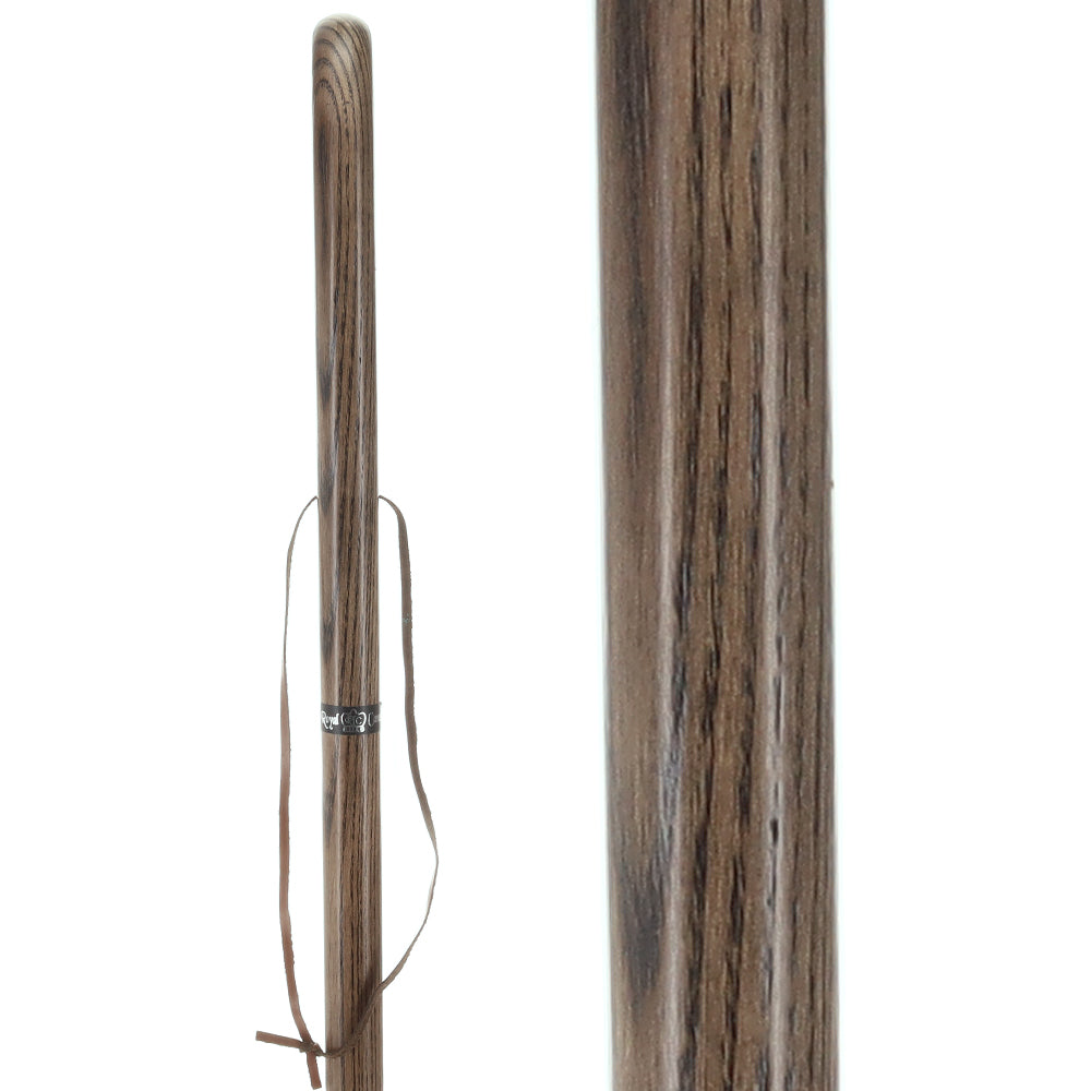 Black Ash Riverbend Hiking Staff: Durable & Natural Design Natural Wood Hiking Staffs - Tophatter Daily Deals