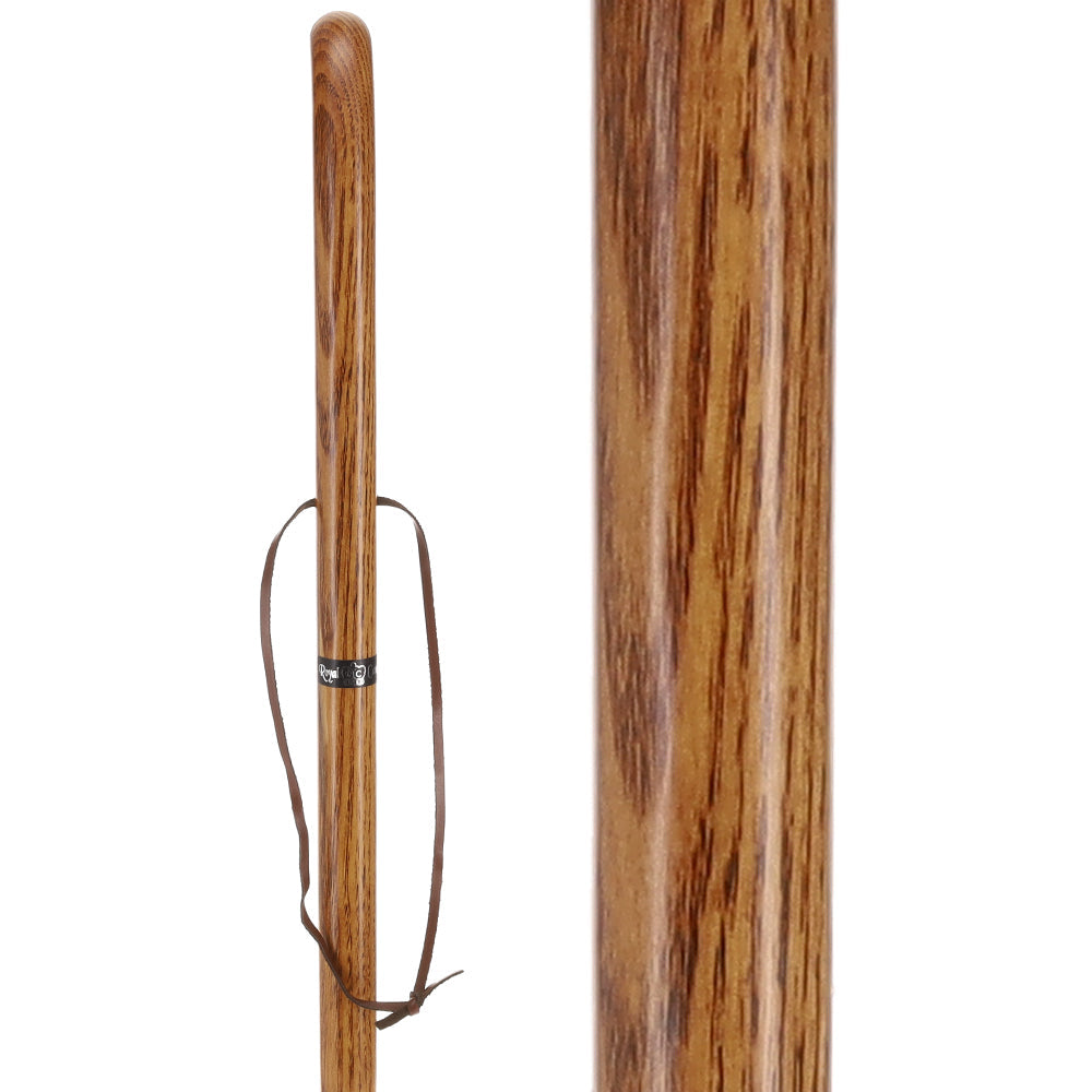 Brown Ash Riverbend Hiking Staff: Durable & Natural Design Natural Wood Hiking Staffs - Tophatter Daily Deals