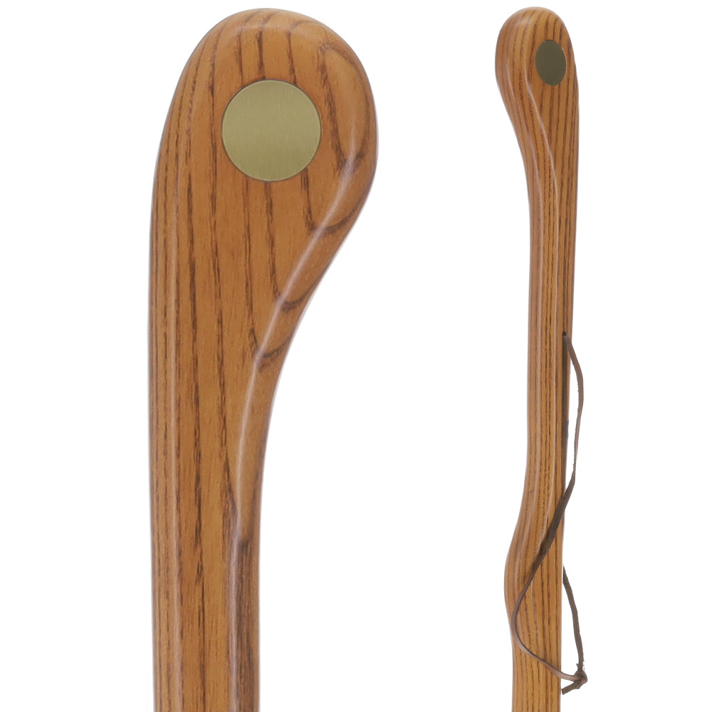 Brown Ash Riverbend Hiking Staff: Personalized Engraving Option - Tophatter Daily Deals