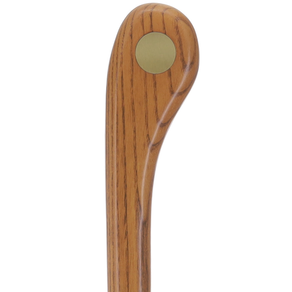Brown Ash Riverbend Hiking Staff: Personalized Engraving Option - Tophatter Daily Deals