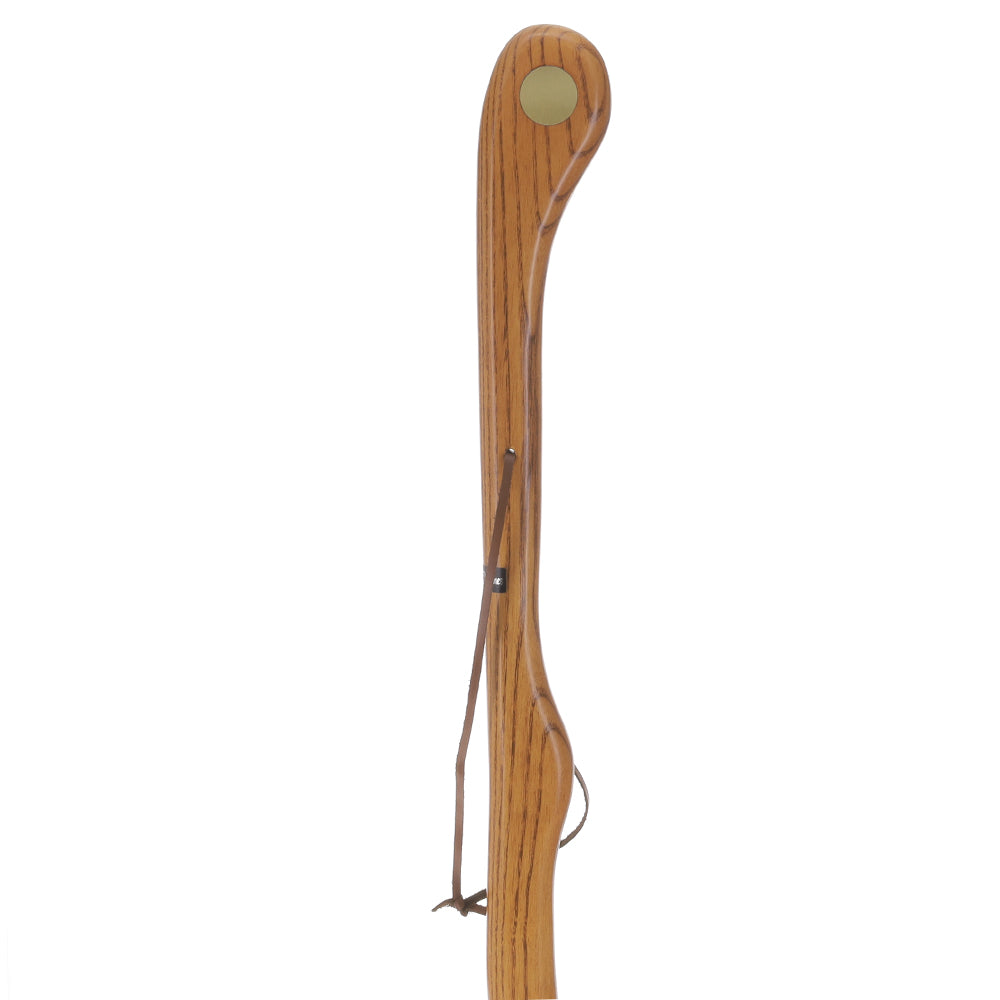 Brown Ash Riverbend Hiking Staff: Personalized Engraving Option - Tophatter Daily Deals