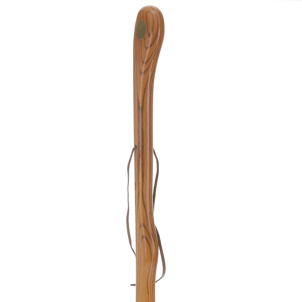 Brown Ash Riverbend Hiking Staff: Personalized Engraving Option - Tophatter Daily Deals
