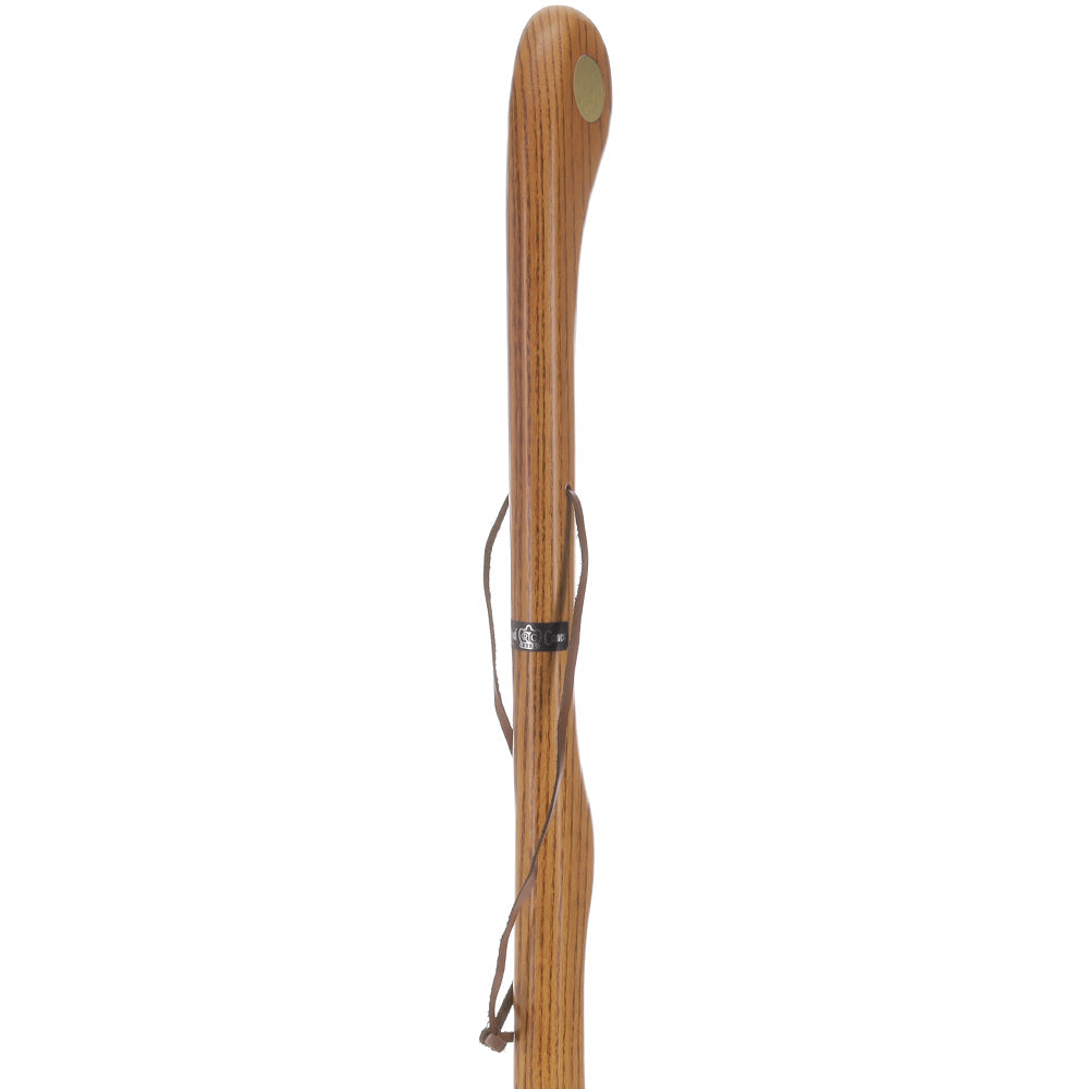 Brown Ash Riverbend Hiking Staff: Personalized Engraving Option - Tophatter Daily Deals