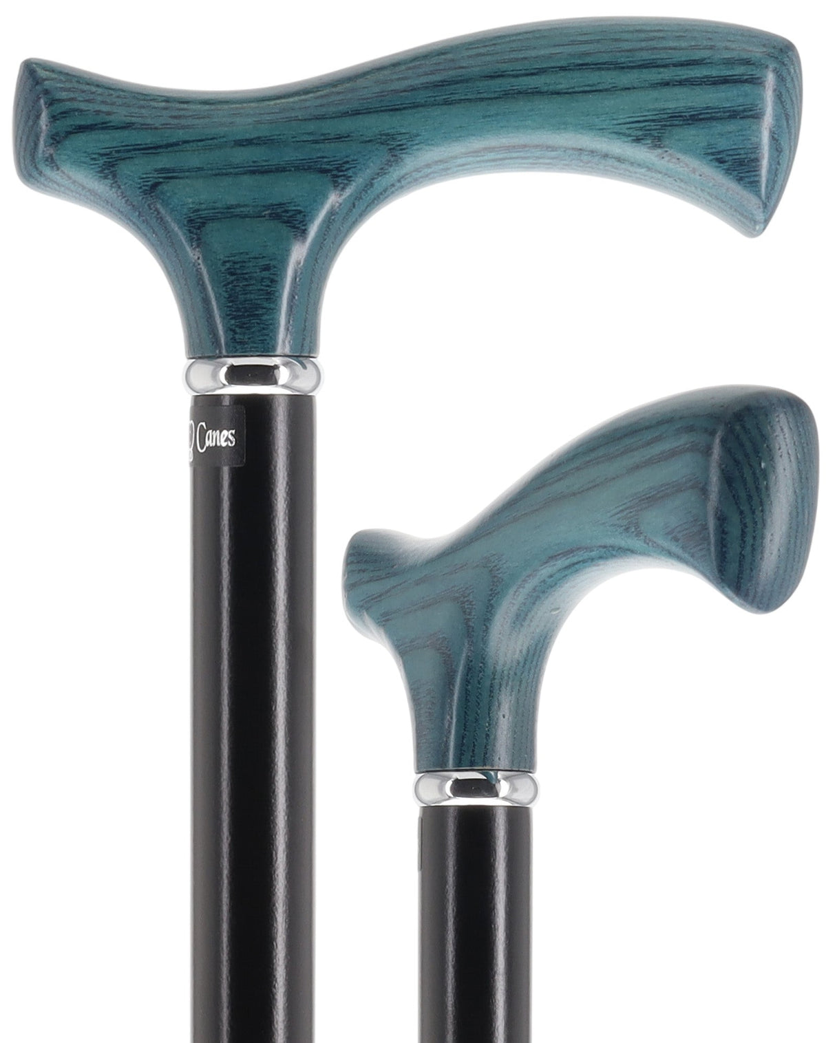 Stylish Blue Denim Fritz Cane, Sleek Black Beechwood Shaft Fritz Handle Walking Canes - Tophatter Daily Deals