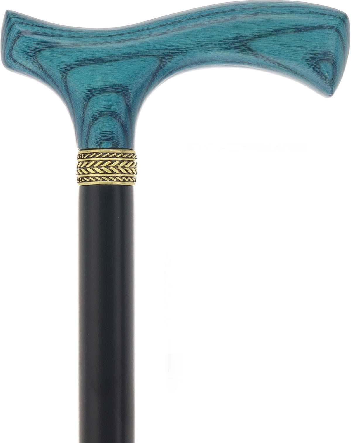 Royal Canes Classic Fritz: Wood-Stained, Pewter Collar (Standard & Slim Profiles) Fritz Handle Walking Canes - Tophatter Daily Deals