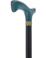 Royal Canes Classic Fritz: Wood-Stained, Pewter Collar (Standard & Slim Profiles) Fritz Handle Walking Canes - Tophatter Daily Deals
