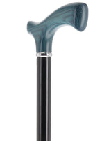 Stylish Blue Denim Fritz Cane, Sleek Black Beechwood Shaft Fritz Handle Walking Canes - Tophatter Daily Deals