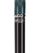 Stylish Blue Denim Fritz Cane, Sleek Black Beechwood Shaft Fritz Handle Walking Canes - Tophatter Daily Deals