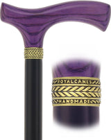 Fritz Comfort Handle - Standard Size (Purple, Black, Pewter Collar) Fritz Handle Walking Canes - Tophatter Daily Deals