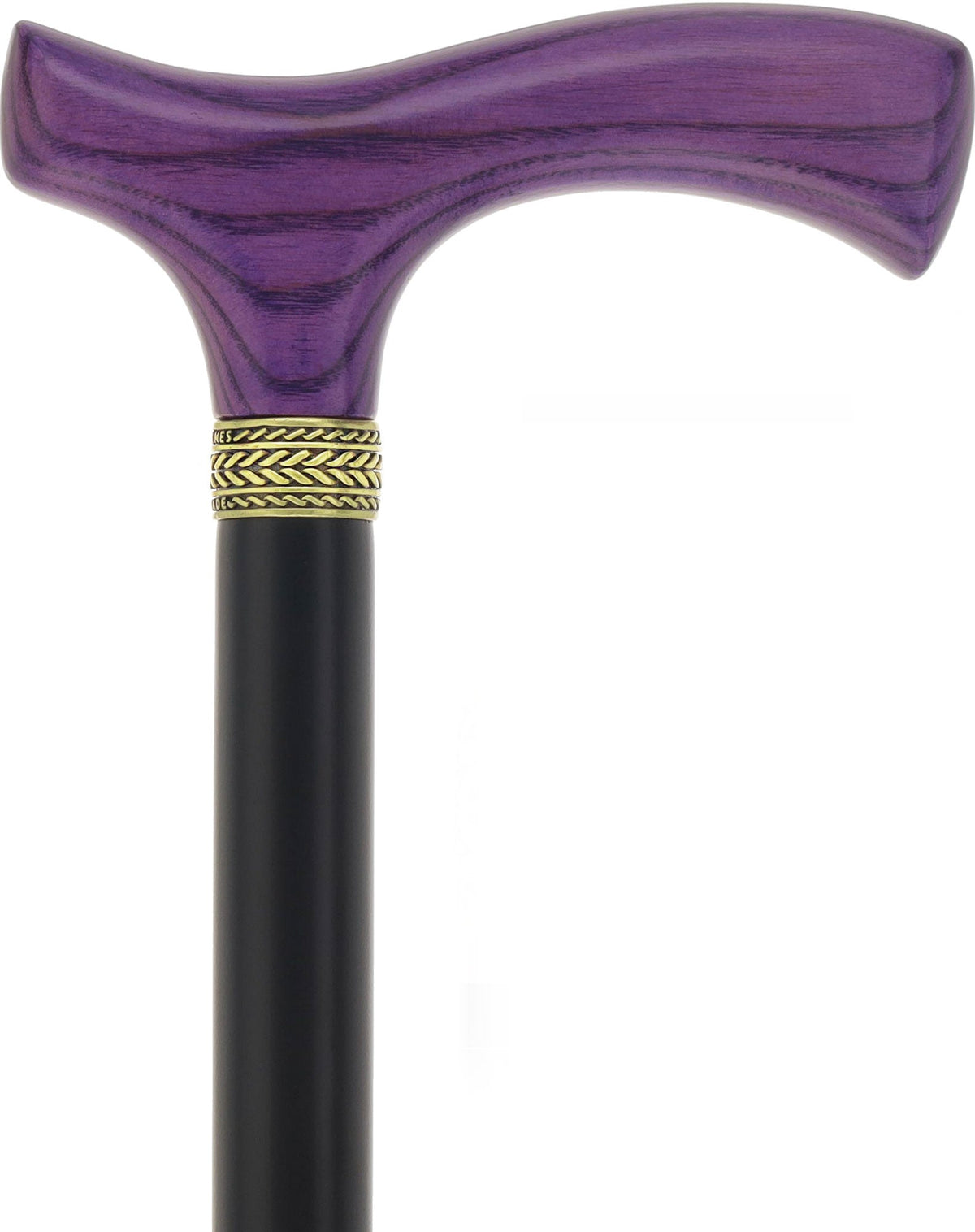 Royal Canes Classic Fritz: Wood-Stained, Pewter Collar (Standard & Slim Profiles) Fritz Handle Walking Canes - Tophatter Daily Deals