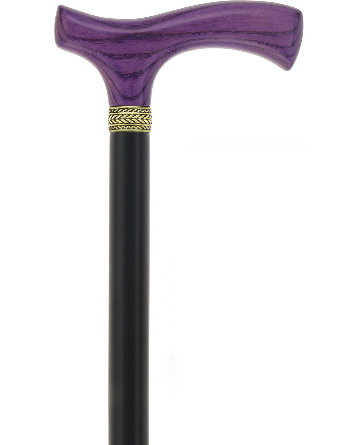 Fritz Comfort Handle - Standard Size (Purple, Black, Pewter Collar) Fritz Handle Walking Canes - Tophatter Daily Deals