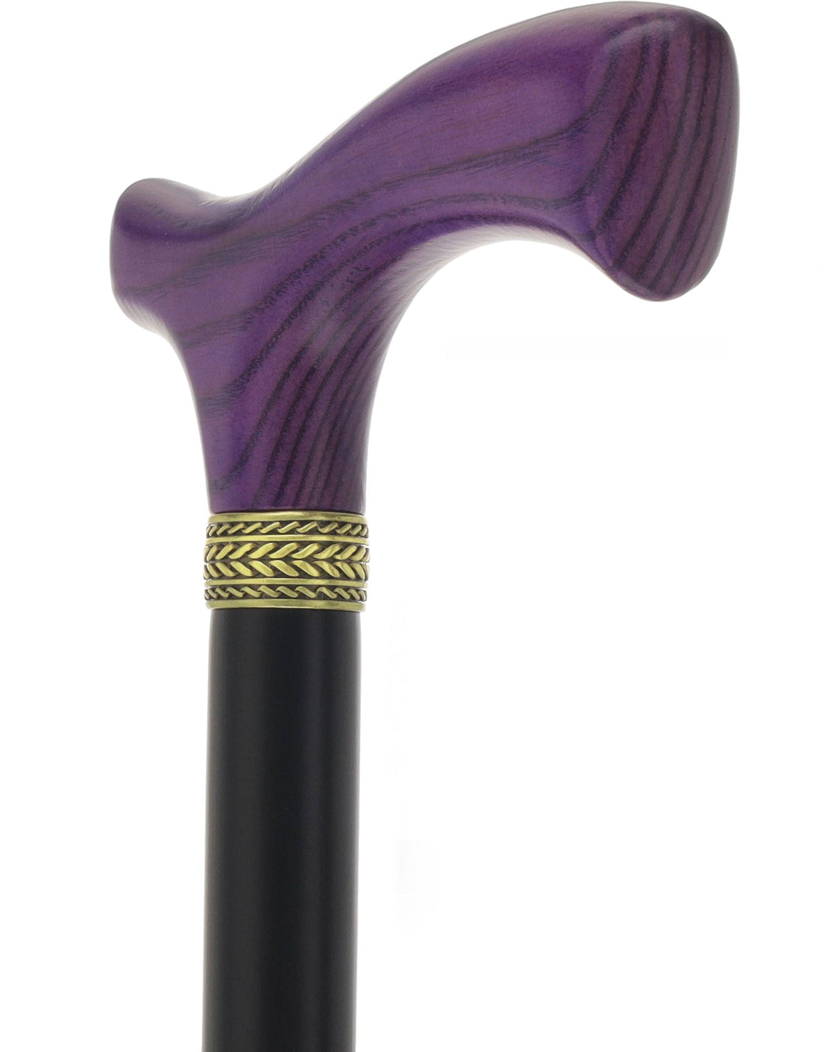 Fritz Comfort Handle - Standard Size (Purple, Black, Pewter Collar) Fritz Handle Walking Canes - Tophatter Daily Deals