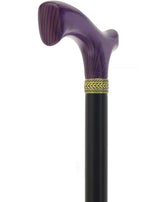 Royal Canes Classic Fritz: Wood-Stained, Pewter Collar (Standard & Slim Profiles) Fritz Handle Walking Canes - Tophatter Daily Deals
