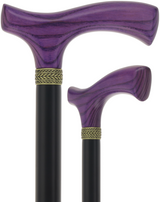 Fritz Comfort Handle - Standard Size (Purple, Black, Pewter Collar) Fritz Handle Walking Canes - Tophatter Daily Deals