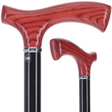 Fritz Comfort Handle Standard Size Simple Collar (Mahogany, Black) Fritz Handle Walking Canes - Tophatter Daily Deals