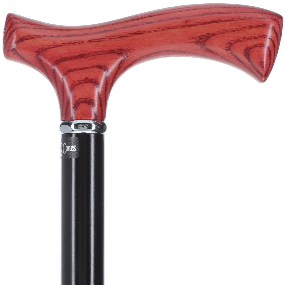 Fritz Comfort Handle Standard Size Simple Collar (Mahogany, Black) Fritz Handle Walking Canes - Tophatter Daily Deals