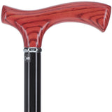 Fritz Comfort Handle Standard Size Simple Collar (Mahogany, Black) Fritz Handle Walking Canes - Tophatter Daily Deals