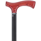 Fritz Comfort Handle Standard Size Simple Collar (Mahogany, Black) Fritz Handle Walking Canes - Tophatter Daily Deals