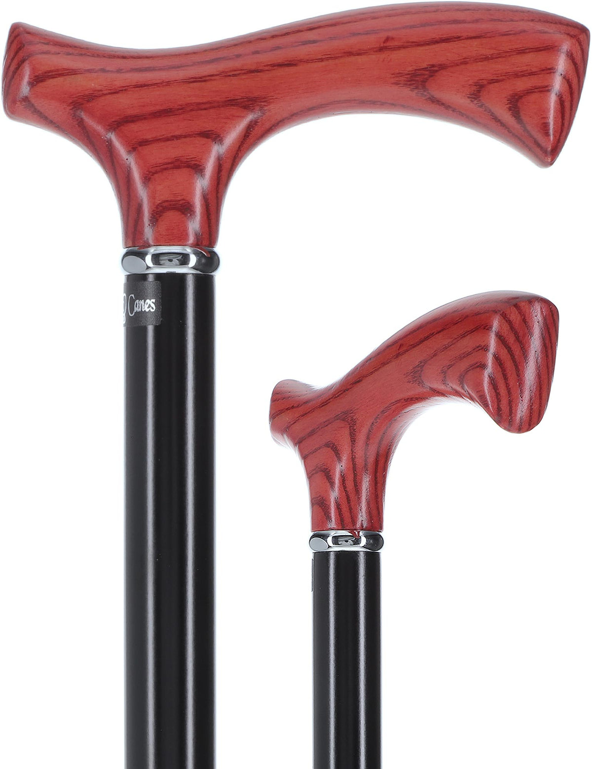 Fritz Comfort Handle Standard Size Simple Collar (Mahogany, Black) Simple Collar Fritz Handle Walking Canes - Tophatter Daily Deals