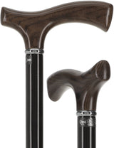 Black Ash Comfort Fritz Cane: Sleek Beechwood Shaft Fritz Handle Walking Canes - Tophatter Daily Deals