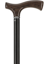 Black Ash Comfort Fritz Cane: Sleek Beechwood Shaft Fritz Handle Walking Canes - Tophatter Daily Deals