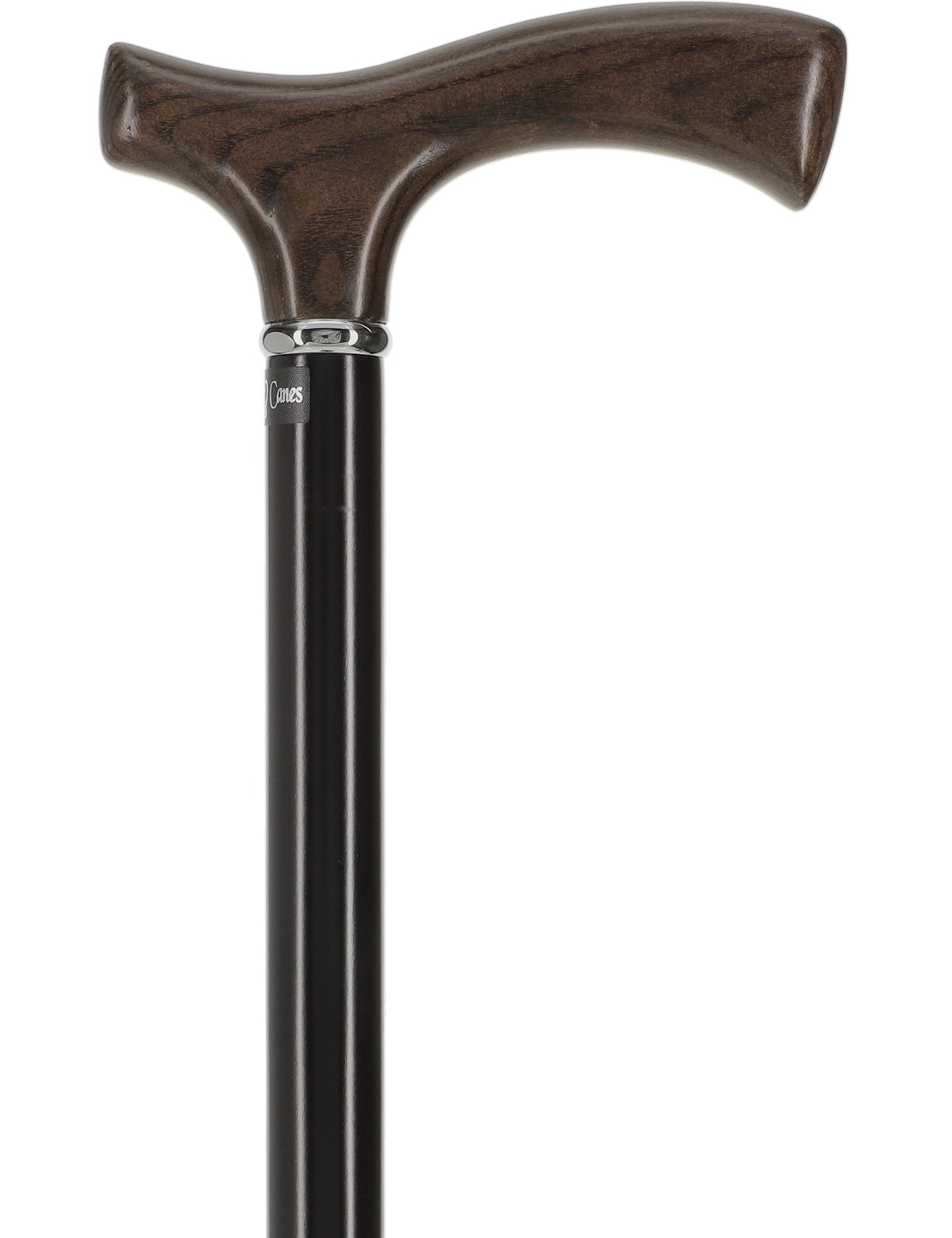 Black Ash Comfort Fritz Cane: Sleek Beechwood Shaft Fritz Handle Walking Canes - Tophatter Daily Deals