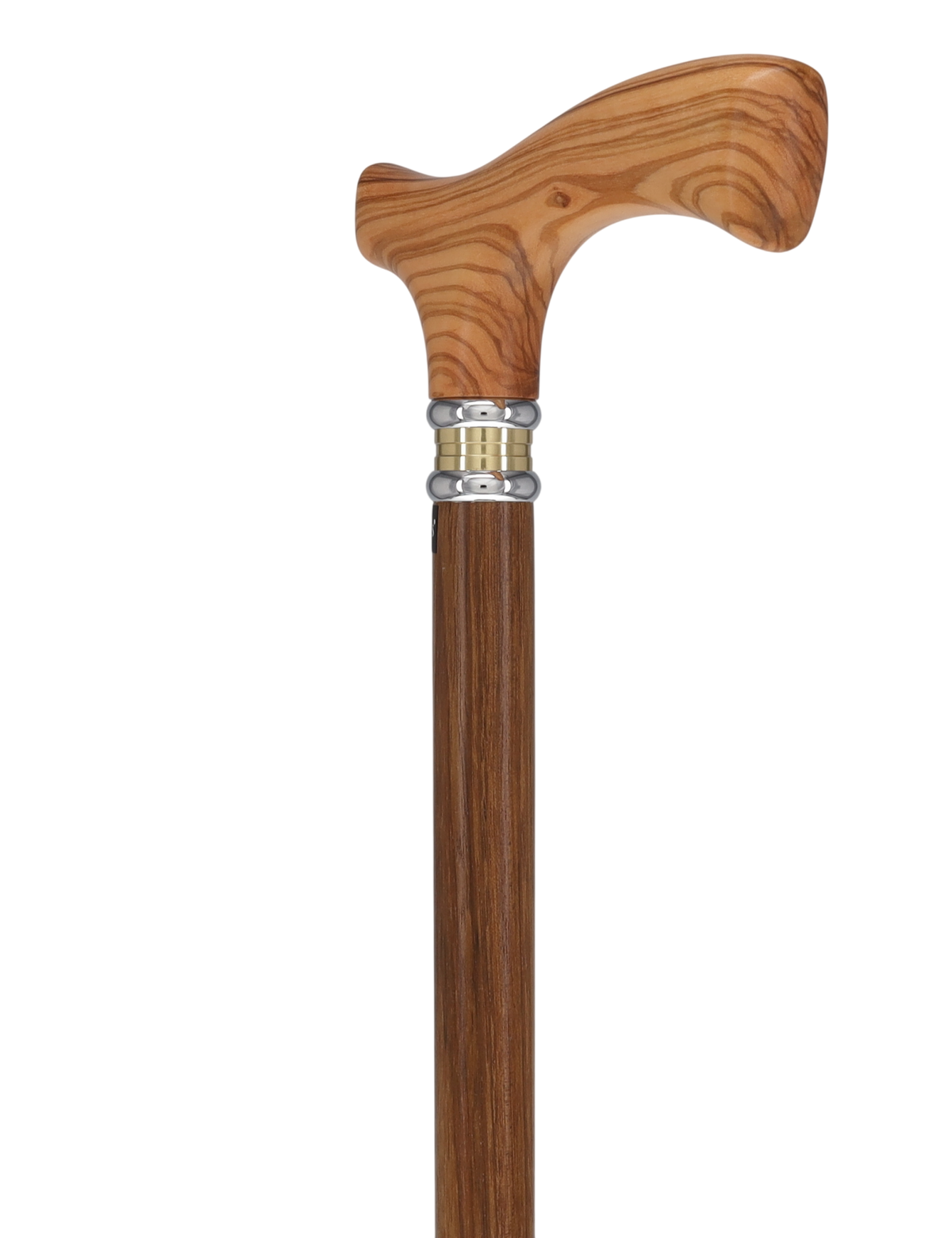 Genuine Olivewood Fritz Handle Walking Cane: Ovangkol Shaft Fritz Handle Walking Canes - Tophatter Daily Deals