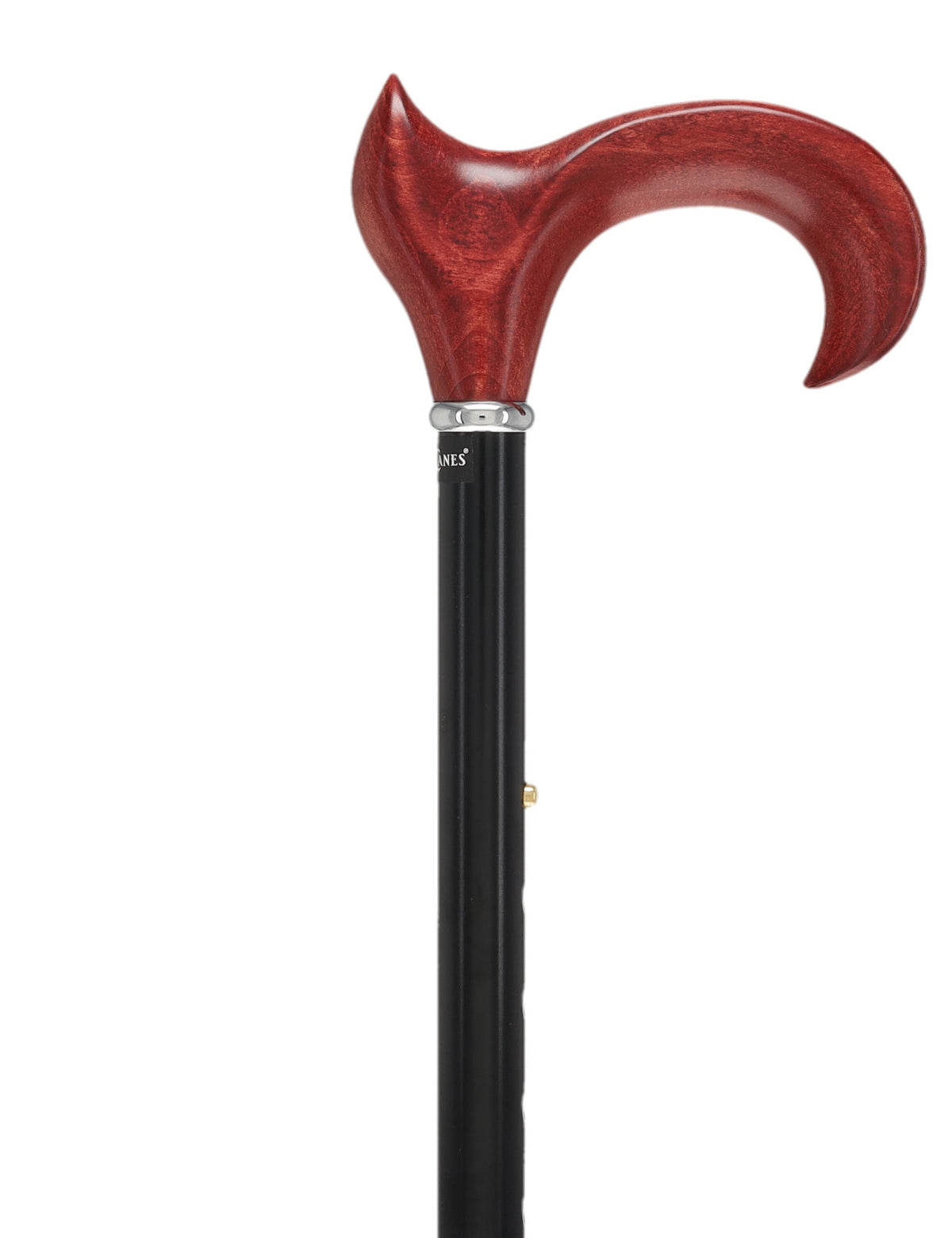 Mahogany Maple Ergonomic Cane: Folding Adjustable Black Folding Canes - Tophatter Daily Deals