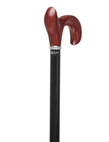 Mahogany Maple Ergonomic Cane: Folding Adjustable Black Folding Canes - Tophatter Daily Deals